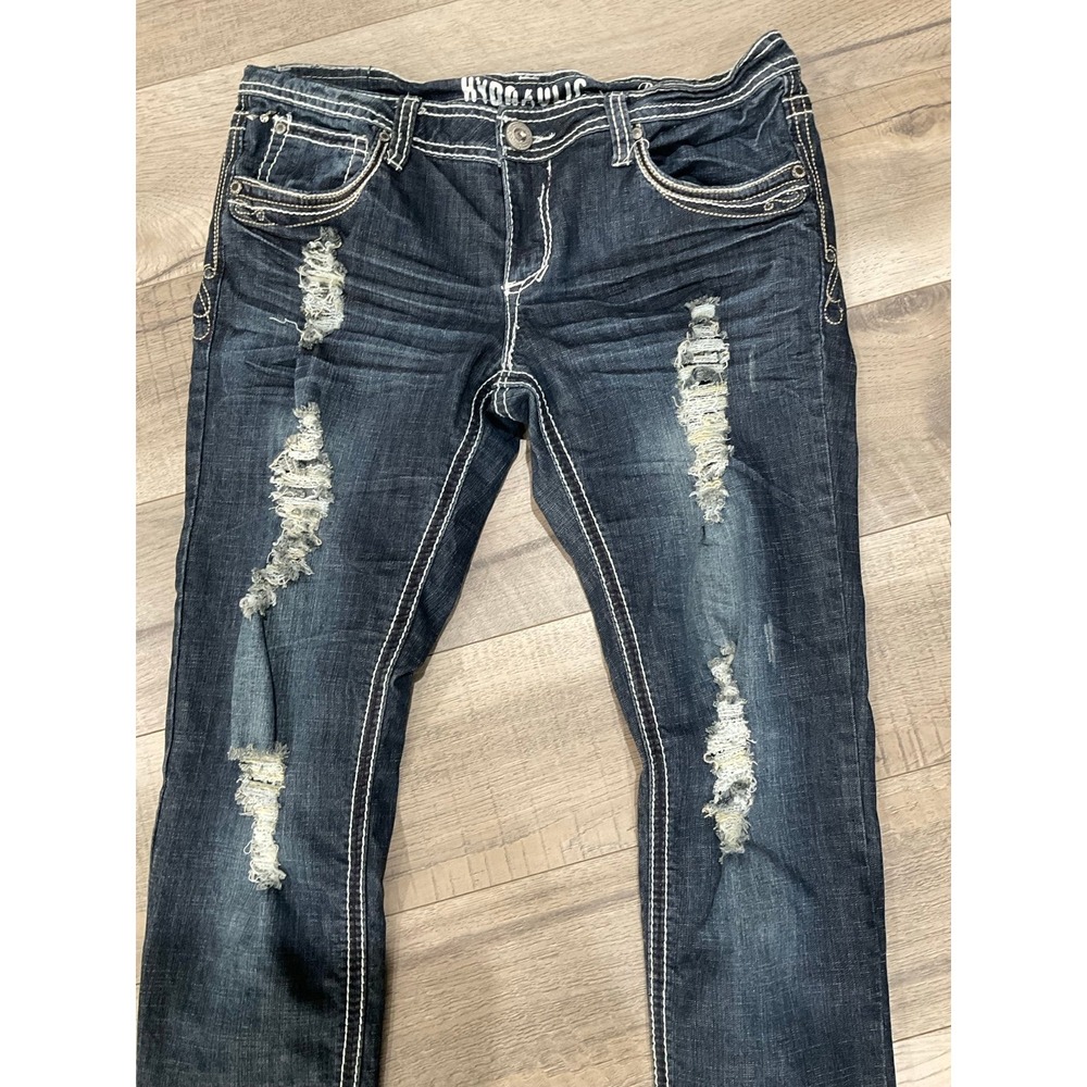 Hydraulic size 13/14 y2k jeans Bailey super‎ skinny - Picture 2 of 11